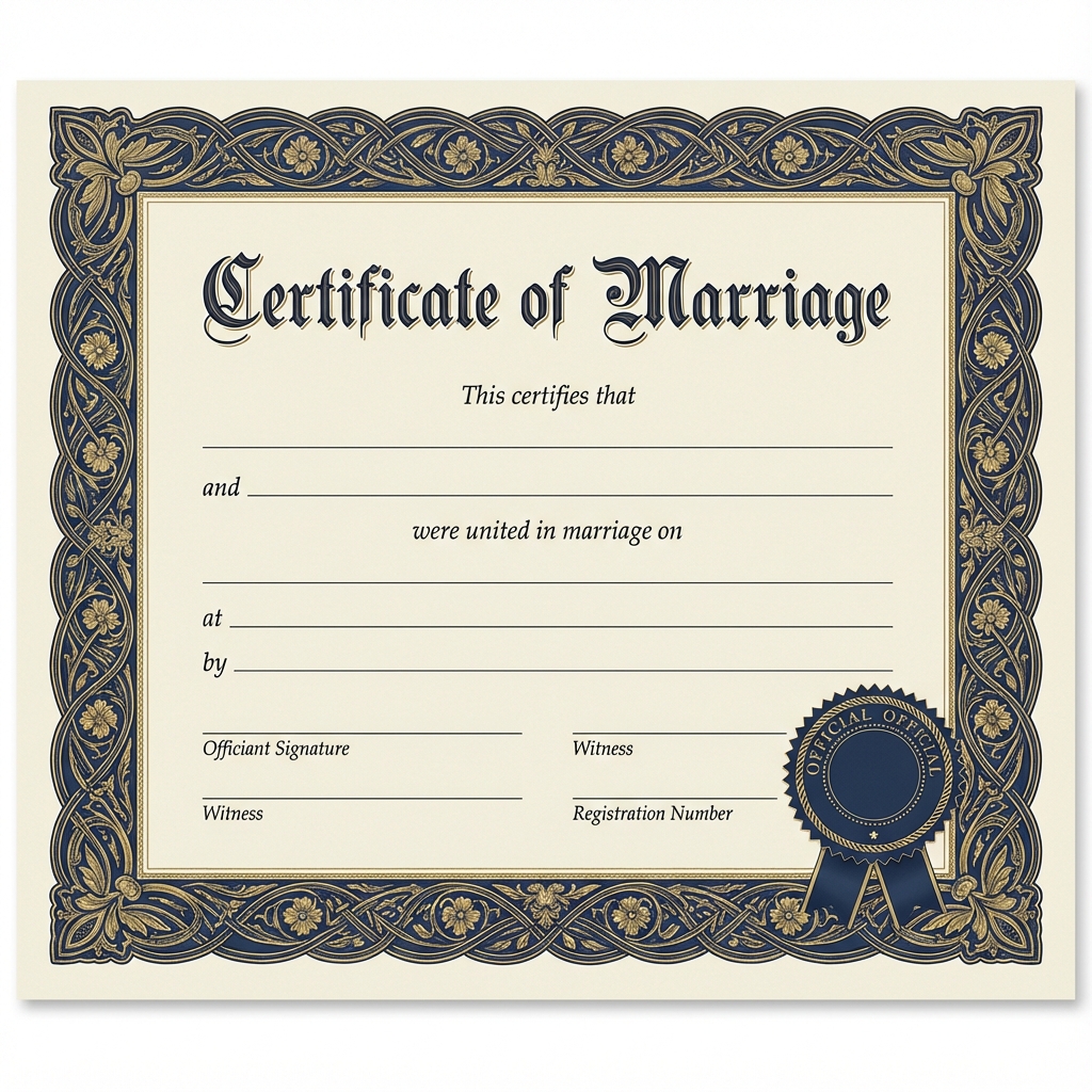Canada Marriage Certificate